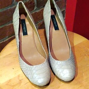 ‼️4/$20Anne Taylor real snake skin heels sz.6.5